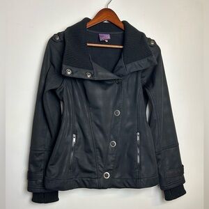Zella Jacket Women’s Sz S Black Outdoor Fleece Hiking versatile comfort button